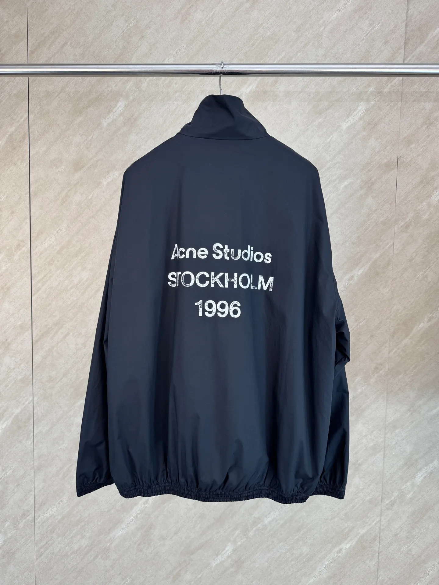 Acne Studios 25FW printed logo distressed double zipper jacket size 40/42/44/66